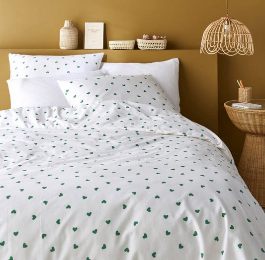 Evergreen Hearts Bedding Set